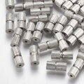 Šroubovací zapínání 5ks 7x3mm bez očka - stříbrné