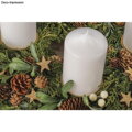 Kovové adventní podstavce na svíčky 8cm 4ks - zlaté