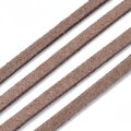 Semišové šňůrky 4mm 25 rolí - mix barev