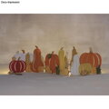 Dřevěné dekorace DIY - paravan 3x20cm - dýně