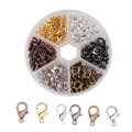 Sada bižuterních zapínání bez Niklu - delfín 10x6mm 240ks