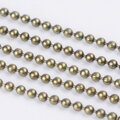 Bižuterní řetízek kuličkový 1,5mm - antický bronzový