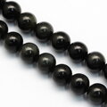 Minerální korálky 6mm - obsidián 20ks