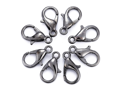 Bižuterní zapínání delfín - karabinka 12mm 10ks - gunmetal