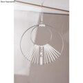 Kovový kruh - základ na věnec/lapač snů 60cm - bílý