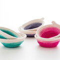 Bavlněný provázek - lano na macramé 4mm 55m - vintage šedomodré