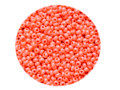 Korálky Rokajl 4mm 20g - neprůhledné - korálové