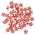Polymerové korálky – Vánoční bonbóny 1cm 48 ks