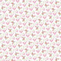 Scrapbookový papír 30x30cm - kolibřík a květiny