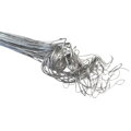 Sušená tráva Curly Ting Ting - metalická stříbrná