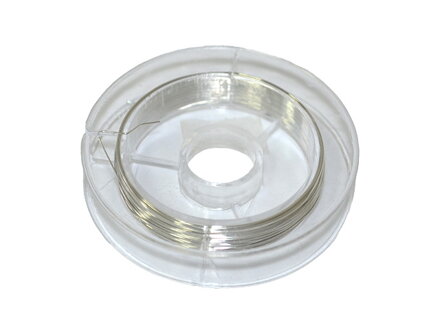 Bižuterní drát 0,3mm 10m - stříbrný