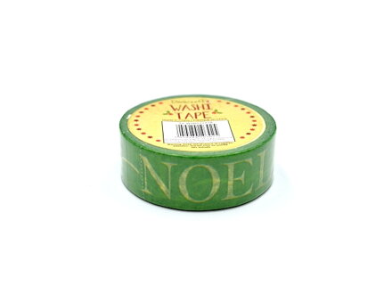Dekorační WASHI lepicí páska 10mm 5m - NOEL