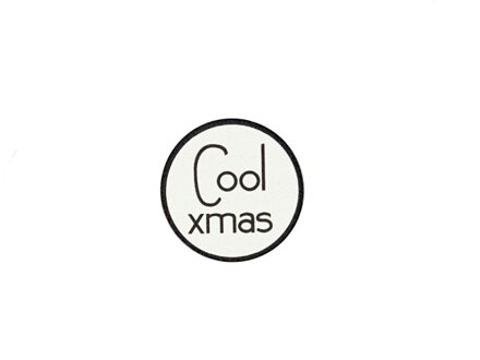 Dřevěná nalepovací ozdoba - Cool Xmas