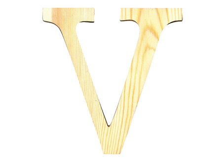Dřevěné písmeno 11,5cm - V