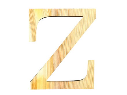 Dřevěné písmeno 11,5cm - Z