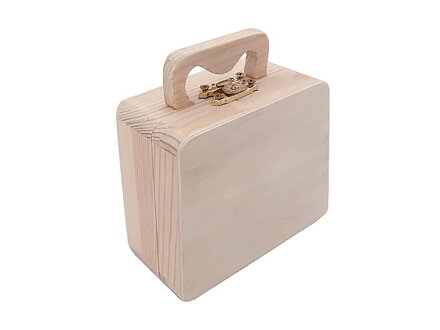 Dřevěný mini kufřík 10cm