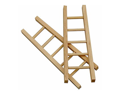 Dřevěný mini žebřík 10cm
