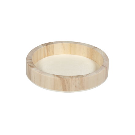 Dřevěný podnos kulatý 15 cm