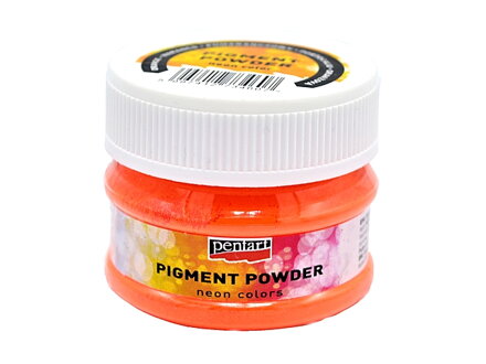 Efektový pigmentový prášek 6g - neonový oranžový