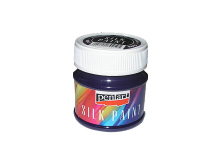 Tekutá barva na hedvábí a textil Pentart - 50ml - švestka