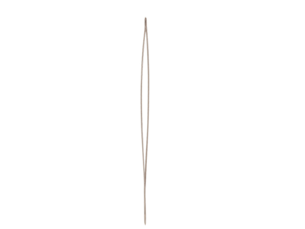 Jehla na navlékání korálků rokajlů s velkým očkem 5cm