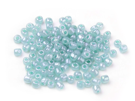 Korálky Rokajl 2mm 20g - perleťové světle modré