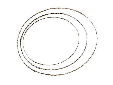 Kovový kruh - základ na věnec/lapač snů 30cm vlnkovaný
