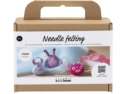 Kreativní sada na plstění - Needle felting - monsters