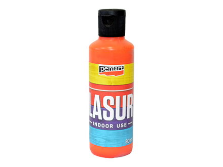 Lazura na dřevo PENTART 80ml - oranžová