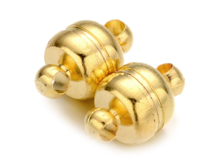 Magnetické zapínání soudek 11x7mm 3ks - zlaté