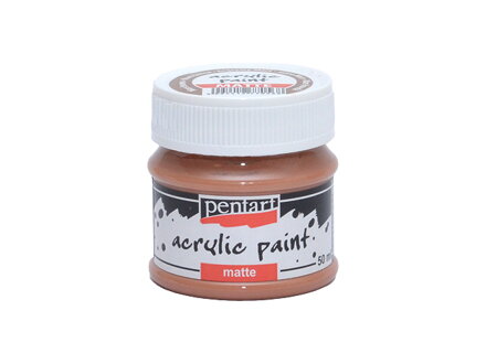 Matná akrylová barva Pentart - 50ml - Mars hnědá