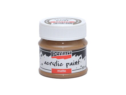 Matná akrylová barva Pentart - 50ml - orlí hnědá