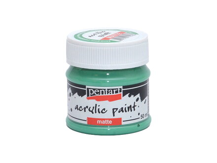 Matná akrylová barva Pentart - 50ml - papoušková zelená