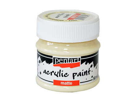 Matná akrylová barva Pentart - 50ml - slonovina