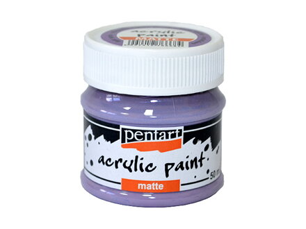Matná akrylová barva Pentart - 50ml - světle fialová