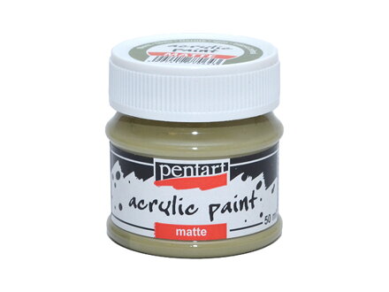 Matná akrylová barva Pentart - 50ml - trnová zelená