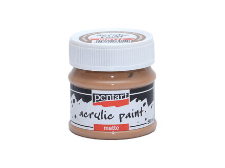 Matná akrylová barva Pentart - 50ml - tmavá písková