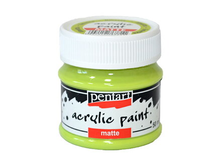 Matná akrylová barva Pentart GELATO - 50ml - limetka
