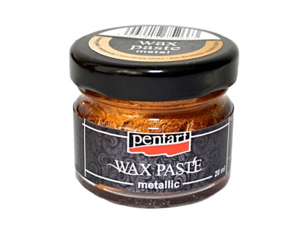 Metalická vosková pasta 20ml - medově zlatá