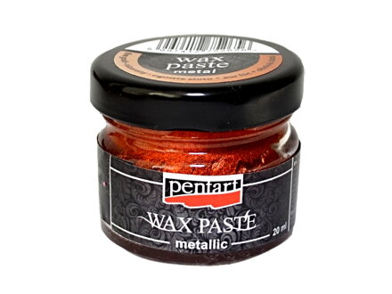 Metalická vosková pasta 20ml - ohnivě zlatá