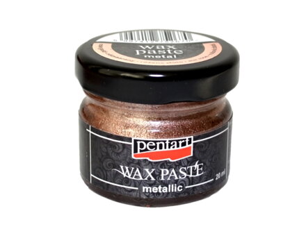 Metalická vosková pasta 20ml - růžově zlatá