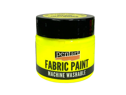 Neonová barva na textil PENTART 30ml - žlutá
