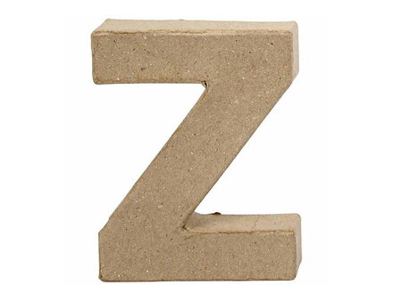 Písmeno z papír-mâché 10cm - Z