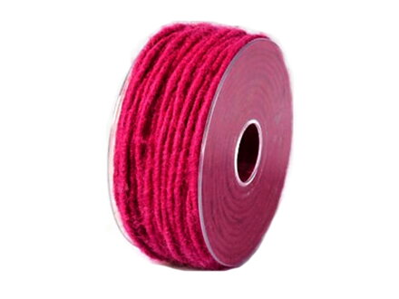 Plstěná dekorační šňůrka - magenta