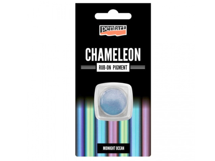 Rub-on pigmentový prášek Pentart - CHAMELEON - midnight ocean