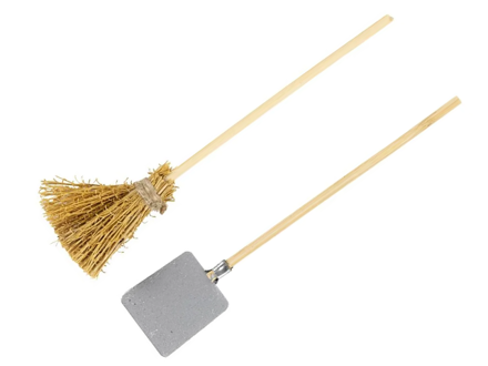 Sada mini nářadí 2ks - metla, lopata