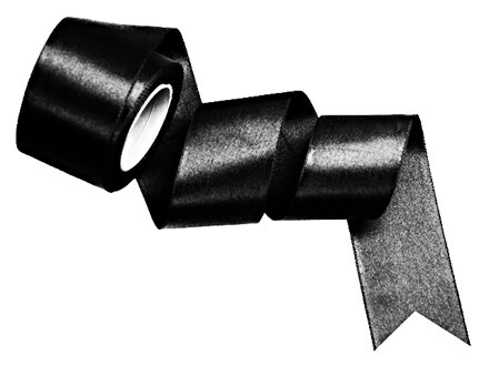 Saténová stuha 50mm - černá
