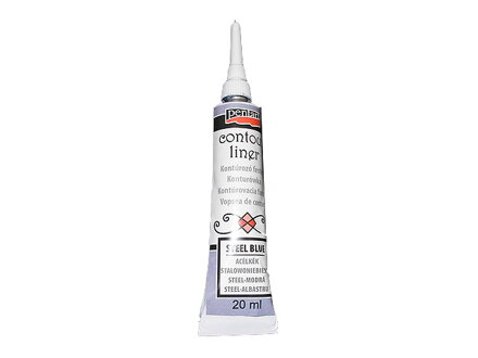 Univerzální kontura Pentart 20ml - ocelová modrá