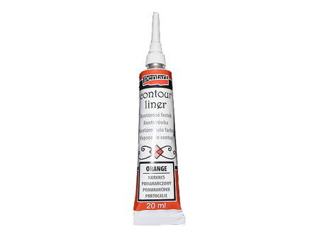 Univerzální kontura Pentart 20ml - oranžová