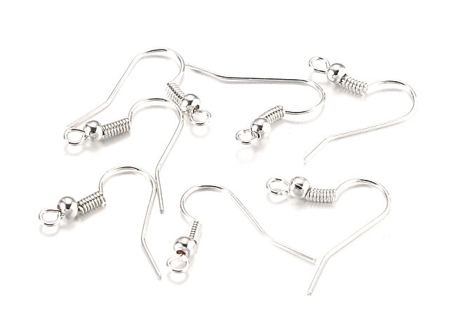 Afroháčky 18mm platina - 10g (50ks)